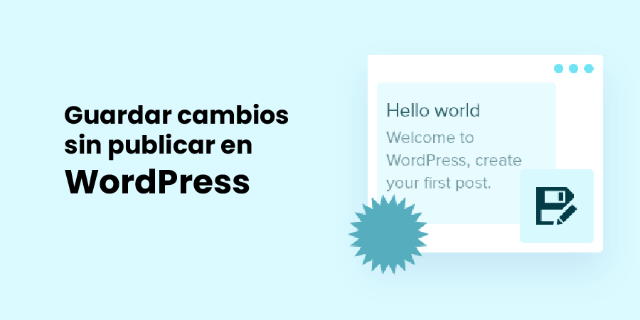 Página 404 Guardar cambios sin publicar en WordPress