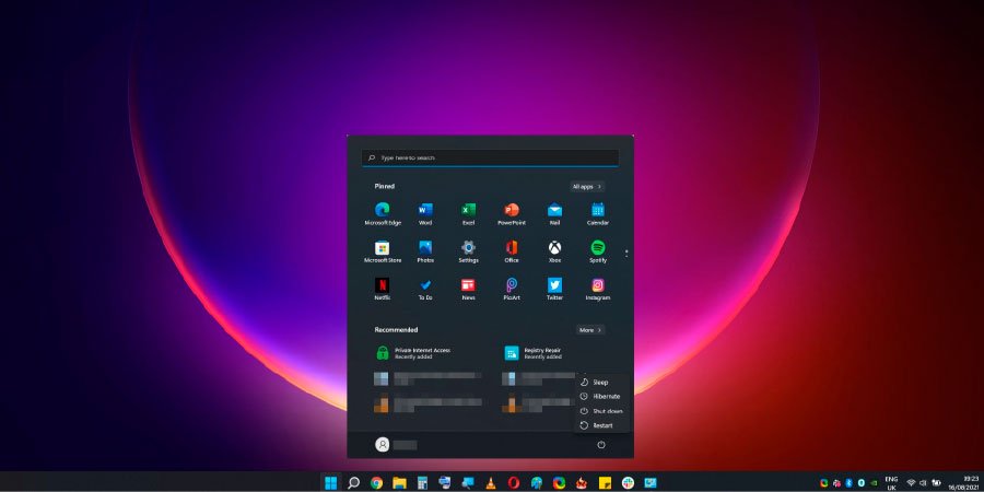 Página 404 Habilitar la Hibernación en Windows 11