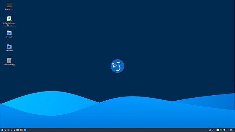 Una captura de pantalla de Lubuntu Distro