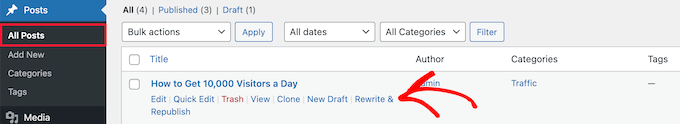Duplicar Publicar nuevas opciones de complemento