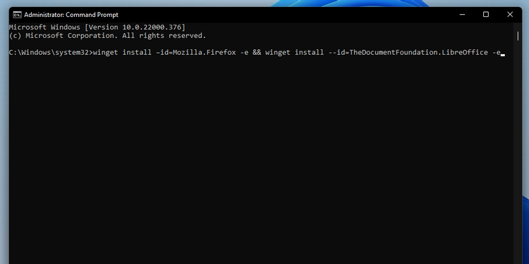 Instalación por Lotes de Varios Software en Windows 11 winget install command Instalación por Lotes de Varios Software en Windows 11