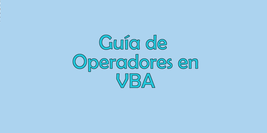 Página 404 Guía de Operadores de VBA