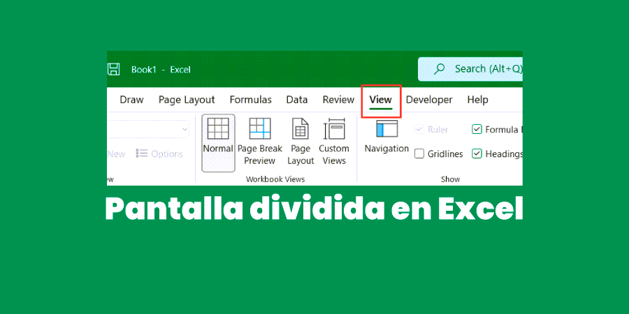 Página 404 Pantalla dividida en Excel