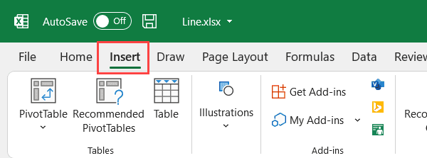 Insertar/dibujar una línea en Excel (línea recta, flechas, conectores)