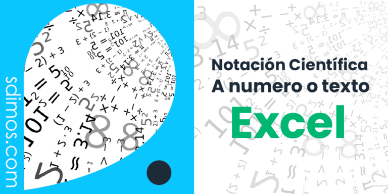 Convierta la notación científica en números o texto en Excel