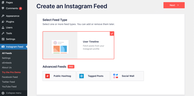 Cómo mostrar una fuente RSS en su blog de WordPress El complemento de feed de Instagram Smash Balloon