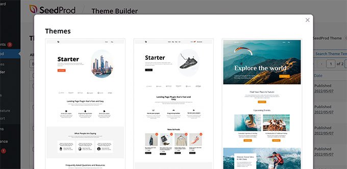 Hoja de referencia CSS básica generada por WordPress para principiantes Temas iniciales de SeedProd