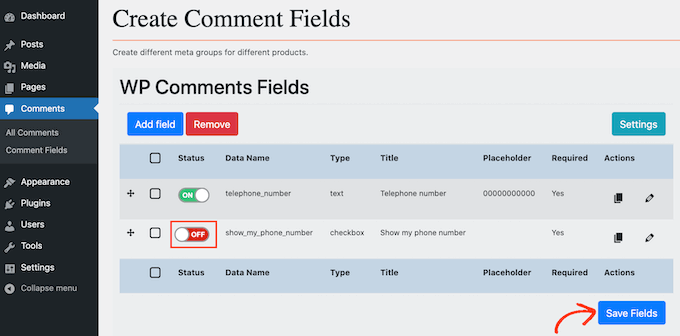 Cómo agregar campos personalizados al formulario de comentarios en WordPress Eliminar un campo de su formulario de comentarios personalizado