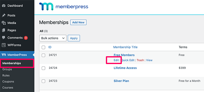 Cómo moderar los registros de nuevos usuarios en WordPress Editar membresía