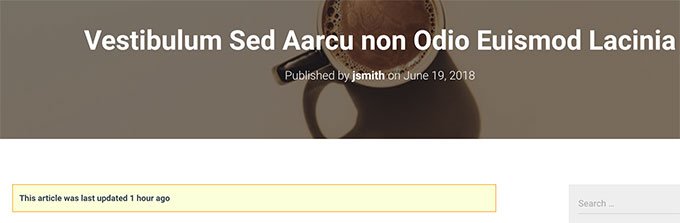 Última información actualizada para la publicación anterior