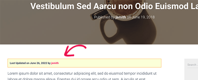 Última publicación actualizada