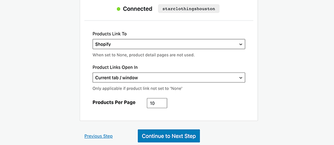 Configuración de clics del producto
