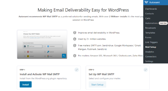 Personalice los correos electrónicos de WooCommerce (2 formas fáciles) Conecte Autonami a WP Mail SMTP