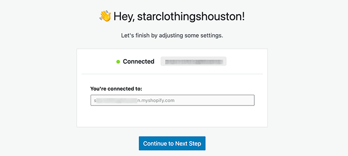 Conectado a tu tienda Shopify