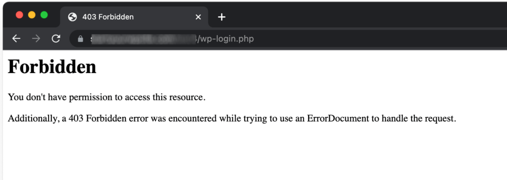 error prohibido