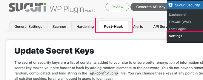 Qué, por qué y cómo de las claves de seguridad de WordPress Actualización de llaves de seguridad con Sucuri
