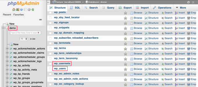 Agregue un administrador a la base de datos de WordPress a través de MySQL Vas a hacer cambios en las tablas wp_users y wp_usermeta