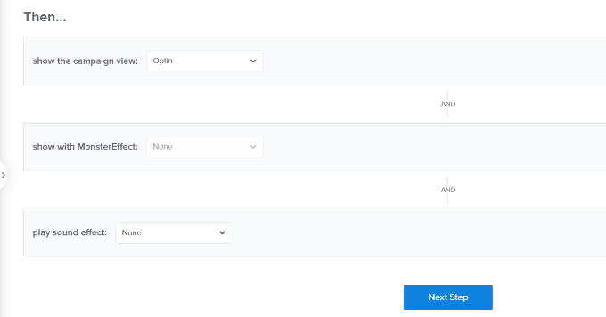 Agregue giro para ganar opciones en WordPress y WooCommerce Elija el efecto de sonido y los efectos para la campaña.