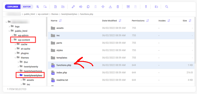 Ubicación de funciones de WordPress.php Dónde encontrar funciones.php