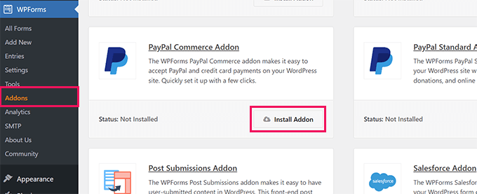 Instalar el complemento de comercio de PayPal