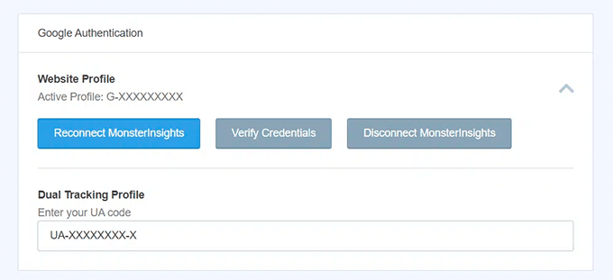 Cómo rastrear a los visitantes del sitio web en su sitio de WordPress MonsterInsights Seguimiento dual GA v4
