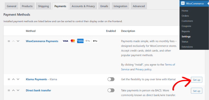 Agregue Klarna Payments a WordPress (2 formas fáciles) Configurar pagos de Klarna en WooCommerce