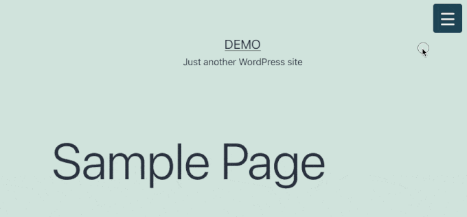 Agregar un menú de panel deslizante en temas de WordPress Animación de un menú de panel deslizante en WordPress