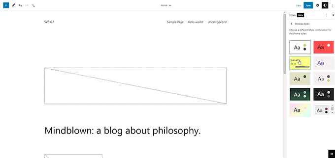 Lo que viene en WordPress 6.1 (características y capturas de pantalla) Veinte veintitrés estilos