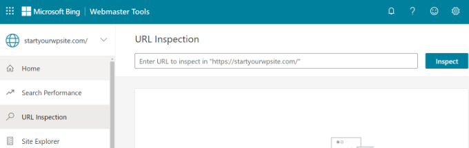 Cómo agregar su sitio web a Bing Webmaster Tools Herramienta de inspección de URL en webmaster