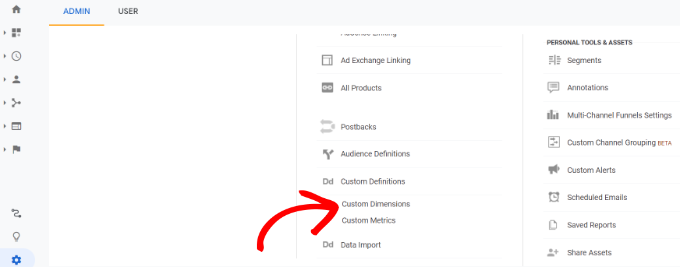 Configurar dimensiones personalizadas en Google Analytics Elija dimensiones personalizadas