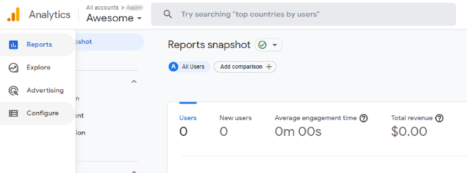 Habilitar seguimiento de autor en WordPress Ir a configurar
