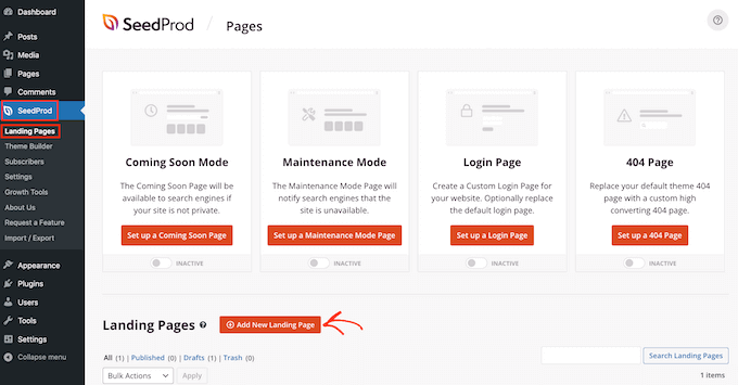 Cómo agregar testimonios rotativos en WordPress (3 formas) Crear un nuevo diseño de página con SeedProd