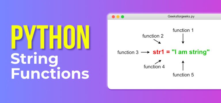 7 funciones de cadena útiles en Python