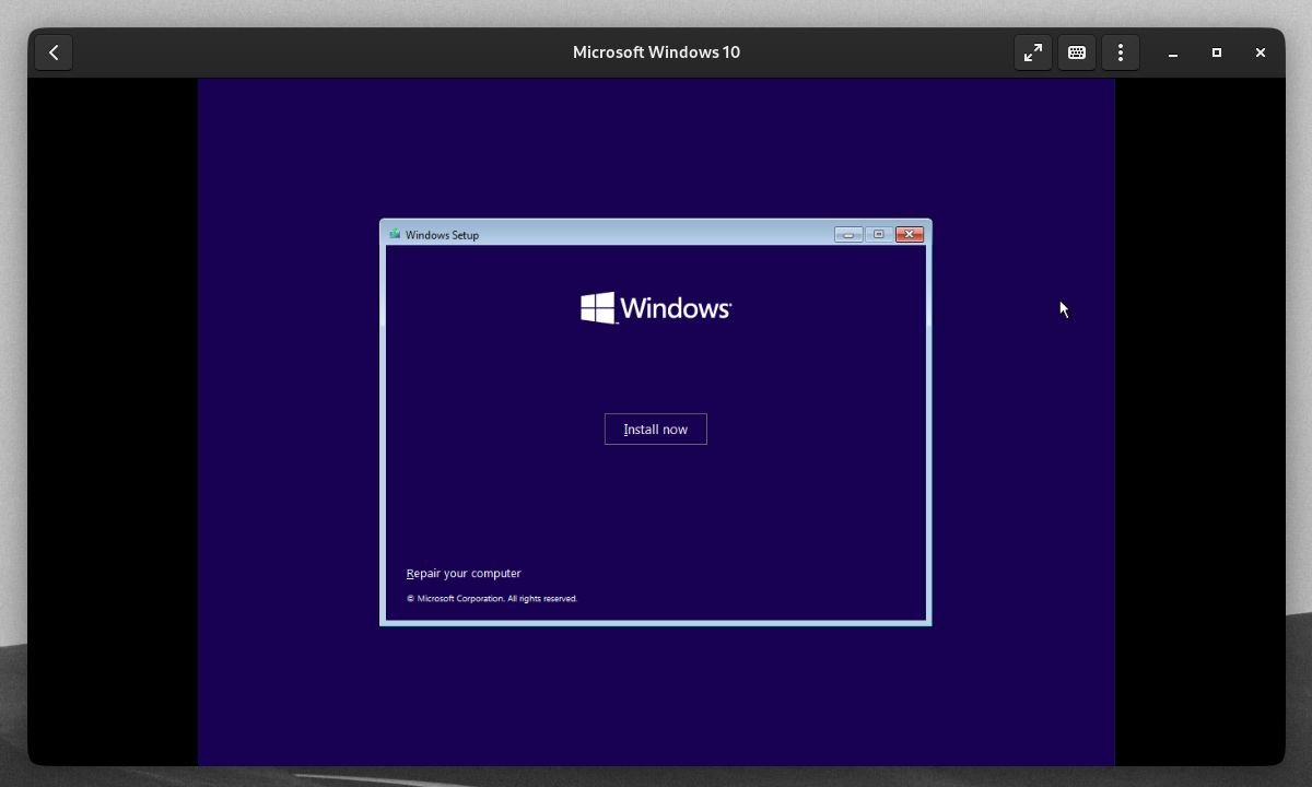 Instalación de GNOME Box Windows 10
