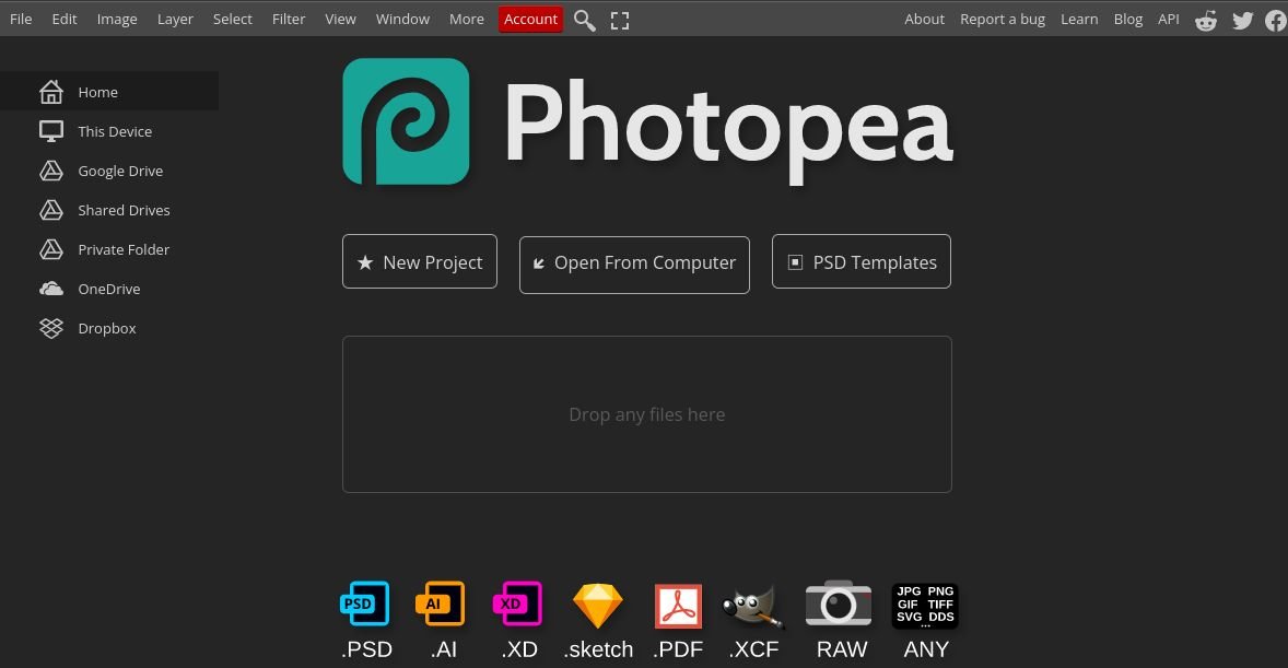 Fotopea para Chromebook