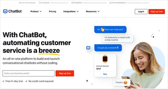 Los 9 mejores complementos de la base de conocimientos para WordPress (comparados) chatbot