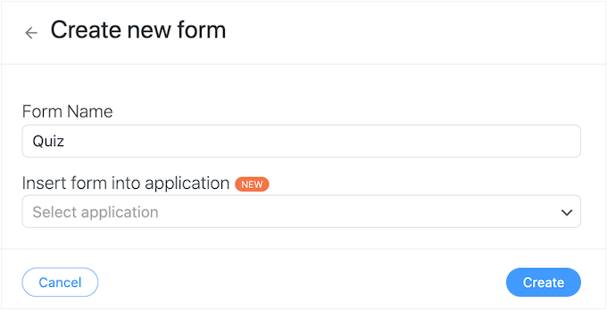 Cómo crear fácilmente un cuestionario en WordPress Crea un nuevo cuestionario con Formidable Forms