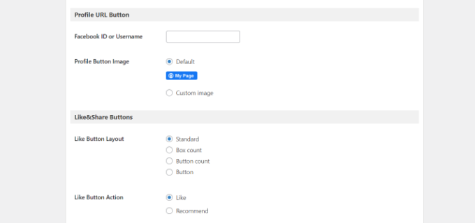 Más opciones de personalización