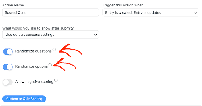 Cómo crear fácilmente un cuestionario en WordPress Preguntas aleatorias en tu cuestionario en línea