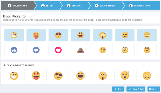 Cómo agregar botones de comentarios de WordPress para aumentar el compromiso Elige los emojis para agregar a tus mensajes