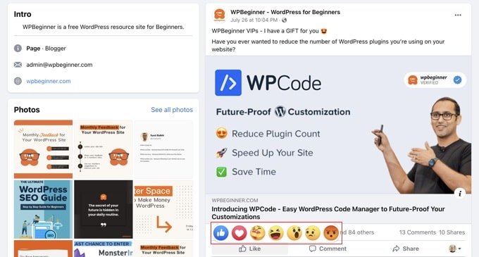 Cómo agregar botones de comentarios de WordPress para aumentar el compromiso Facebook permite a los usuarios comentar en las publicaciones con el botón Me gusta