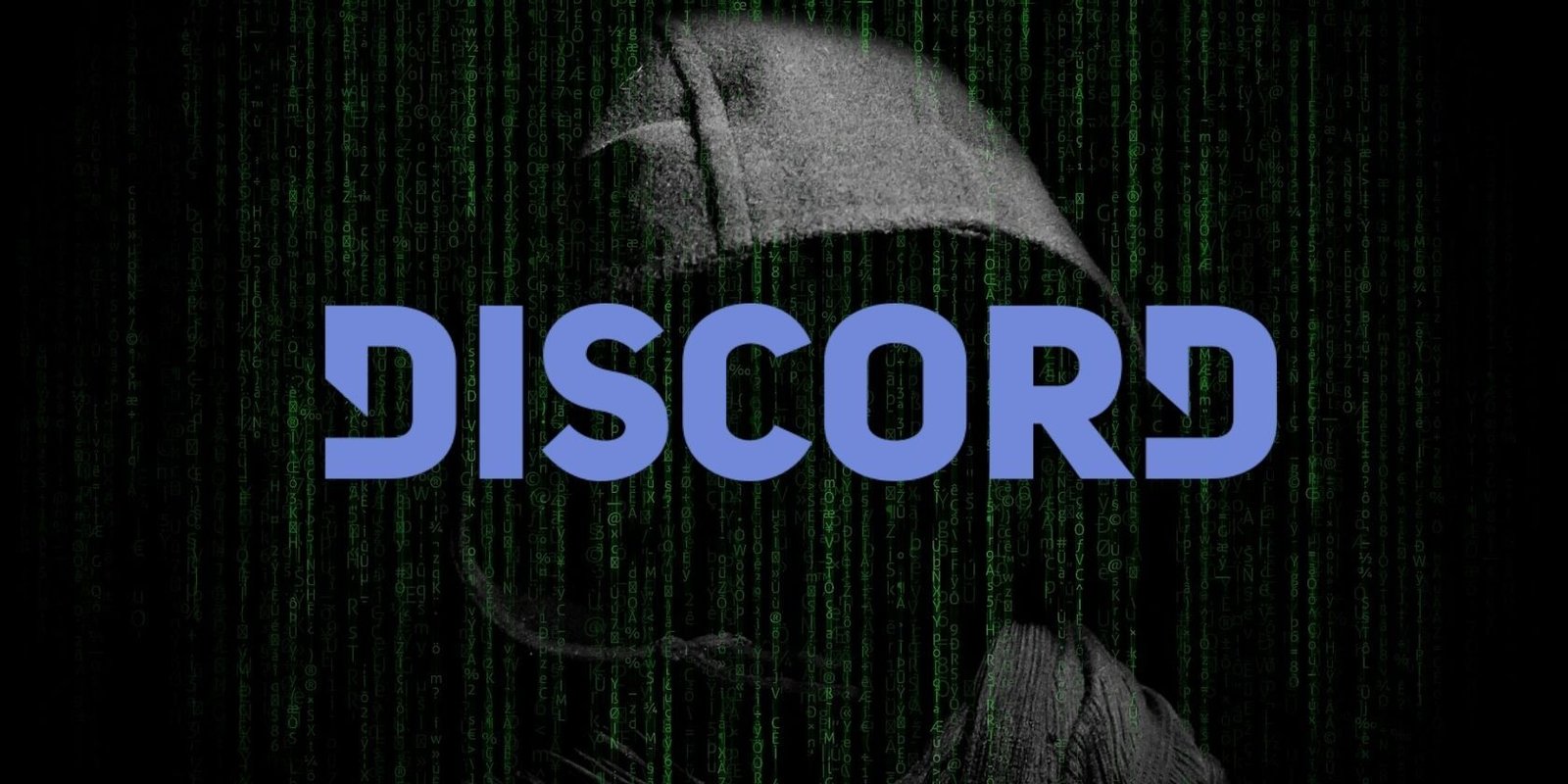 persona encapuchada detrás del logo de discord
