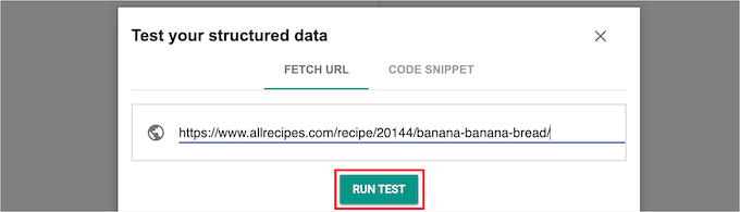 Guía para principiantes: uso de Rich Snippets en WordPress Introduce la URL o el código y prueba los datos estructurados