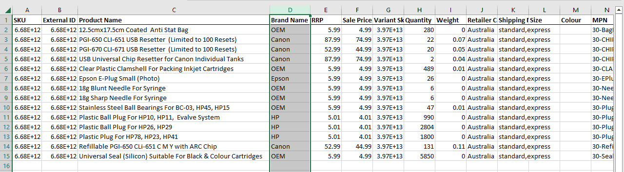 ¿Cómo congelar varias columnas en Excel? 4 maneras fáciles! Seleccione la columna D