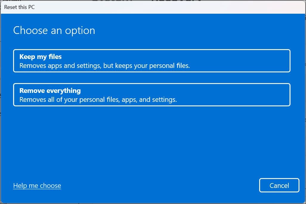 restablecer esta computadora
