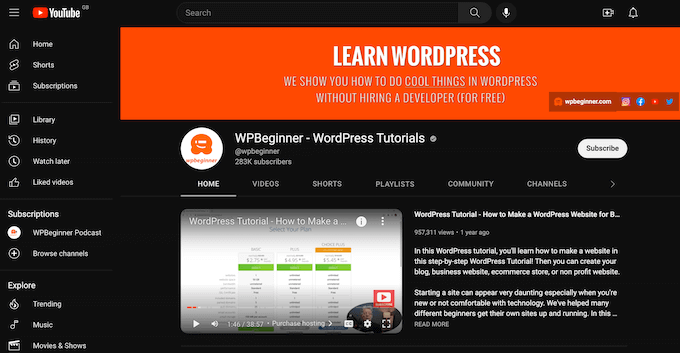 Cómo agregar el modo oscuro a su sitio web de WordPress (Fácil) El modo oscuro de YouTube