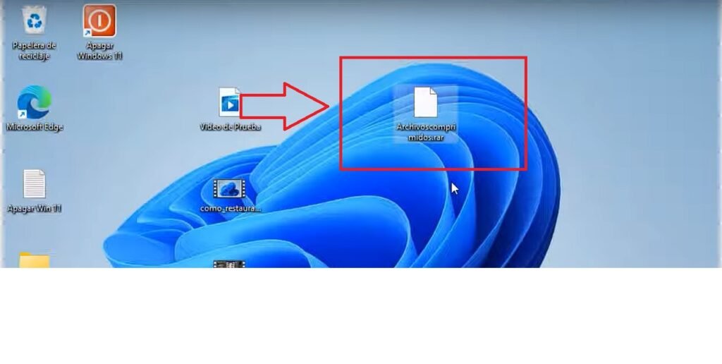 Cómo Descomprimir un Archivo en Windows 11 Ubicar el archivo comprimido en .rar